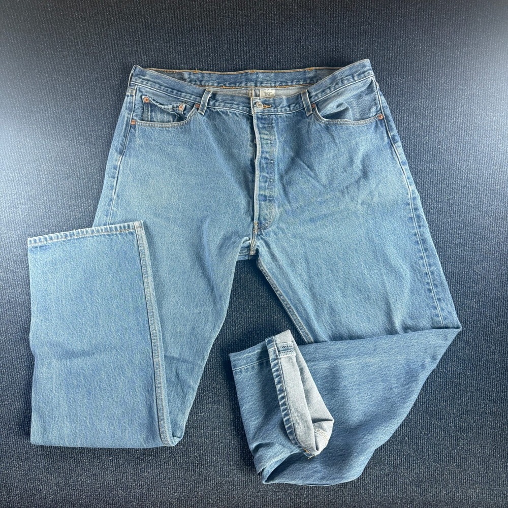 Levis‎ 501 Mens Vintage 2001 Straight Leg Blue Jeans 40x33 Made in Mexico Cotton